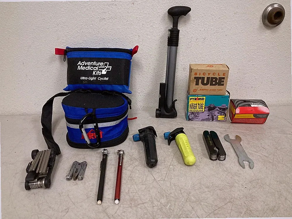 Bike Kit Adventure Medical First Aid Kit, Bicycle Tire Air Pump & Accessories