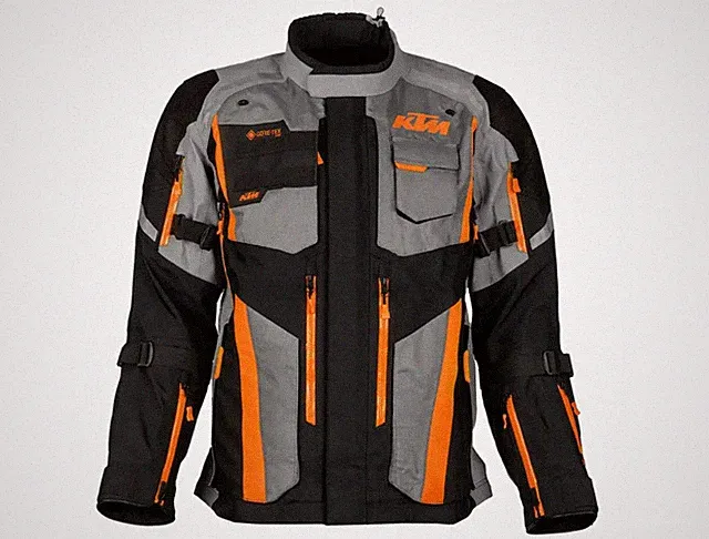 Black Orange Motorrad Adventure Touring Jacket Men CE Armored Riding