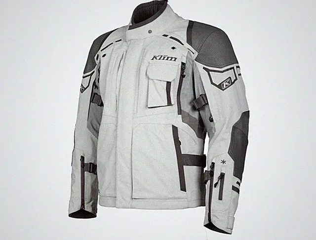 Mens White Grey Motorcycle Jacket Adventure Touring Biker Riding Armor